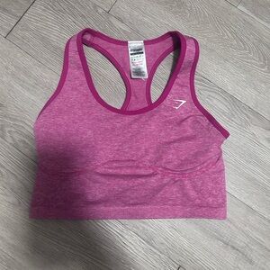 Gymshark Pink Heather Racerback Sports Bra